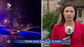 Tânăr găsit împușcat în parc