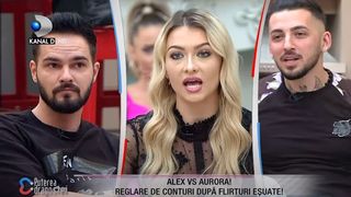 Alex și Aurora dau cărțile pe față după flirturile eșuate.Cui i-a ținut Radu partea?
