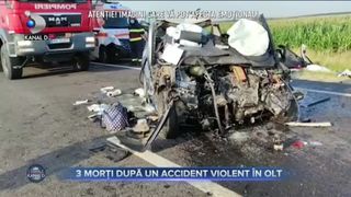 3 morti dupa un accident violent in Olt