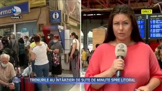 Trenurile au &icirc;nt&acirc;rzieri de sute de minute spre litoral