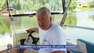 Plimbari cu vaporasul pe lacul Snagov