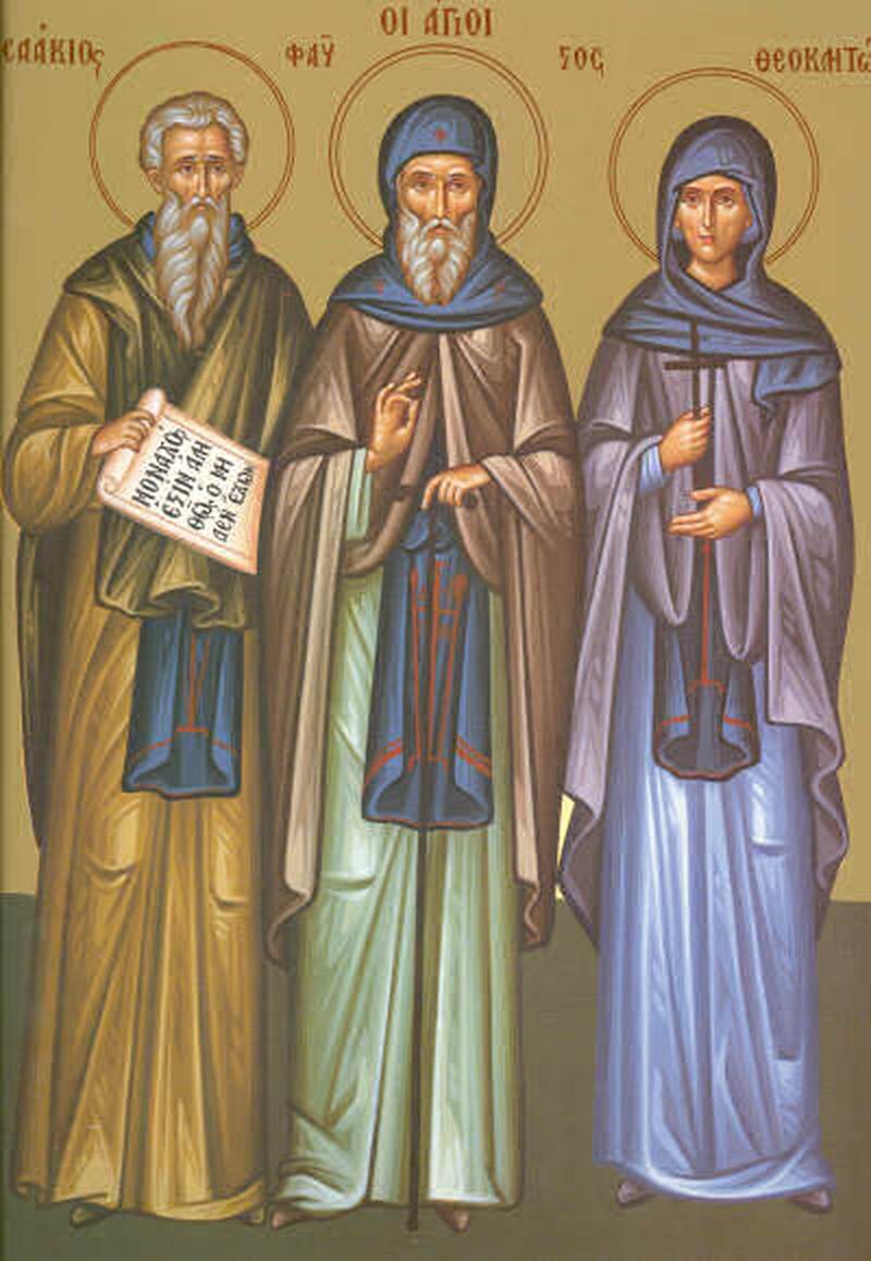 Sf. Cuvioşi Isaachie, Dalmat şi Faust