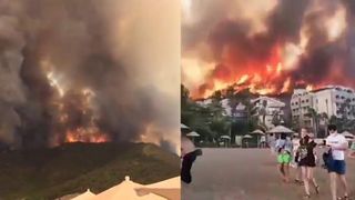 Ce se întâmplă cu turiștii din Antalya?! Incendiile devastatoare de vegetație au făcut ravagii