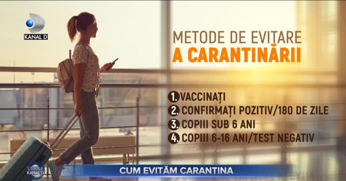 Cum evităm carantina - Stirile Kanal D