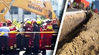 VIDEO | Nereguli grave după moartea muncitorilor înghițiți de pământ: șantierul pe care lucrau NU avea autorizație