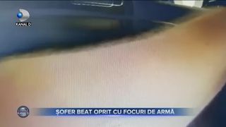 Șofer beat oprit cu focuri de armă