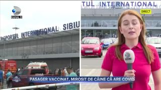Pasager vaccinat, mirosit de câine că are COVID