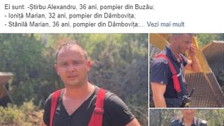 Imagini cu pompierii români care au ajutat la stingerea incendiilor violente din Grecia