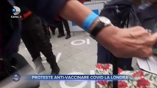 Proteste anti-vaccinare COVID la Londra