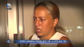 Copii gemeni prăbușiți de la etajul 10