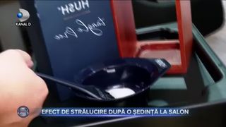 Efect de strălucire după o ședință la salon