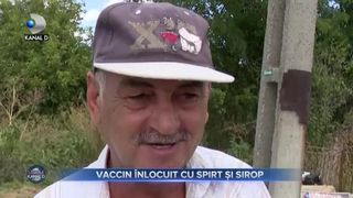 Vaccin înlocuit cu spirt și sirop
