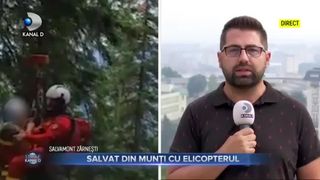 Salvat din munți cu elicopterul