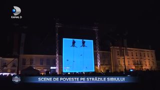 Scene de poveste pe străzile Sibiului