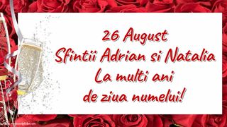 Felicitări şi urări cu La mulţi ani de Sf. Adrian şi Natalia