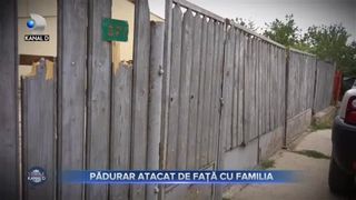 Padurar atacat de fata cu familia