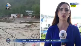 2000 de oameni, izolati de viitura