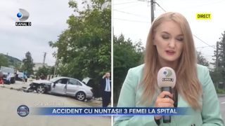 Accident cu nuntasi - 3 femei la spital