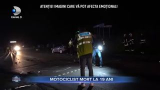 Motociclist mort la 19 ani