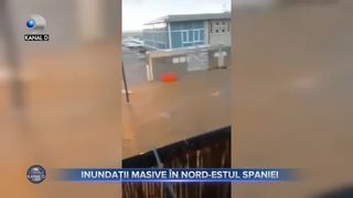 Inundații masive în nord-estul Spaniei