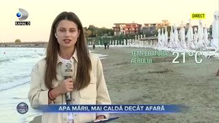 Apa mării, mai caldă dec&acirc;t afară