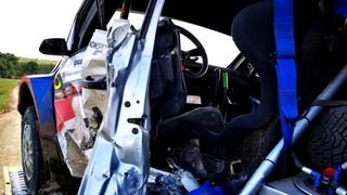 VIDEO| Doliu în Automobilismul Sportiv. Pilotul Adrian Răspopa a murit după ce a intrat cu mașina într-un cap de pod