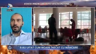 S-au uitat cum moare &icirc;necat cu m&acirc;ncare