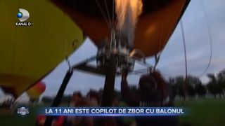 La 11 ani este copilot de zbor cu balonul