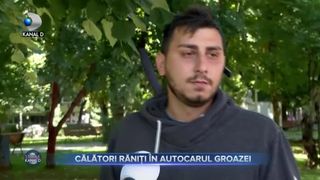 Calatori raniti in autocarul groazei