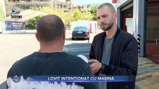 Lovit intenționat cu mașina