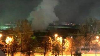 Incendiu uriaș, la un bloc &icirc;n construcție din București