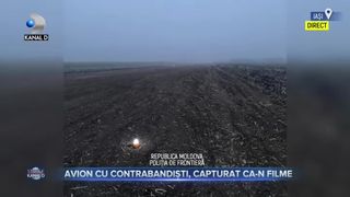 Avion cu contrabandisti, capturat ca in filme