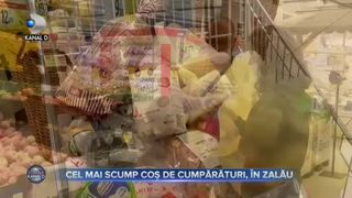 Cel mai scump cos de cumparaturi, in Zalau