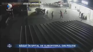 Băgat &icirc;n spital de subofițerul din poliție