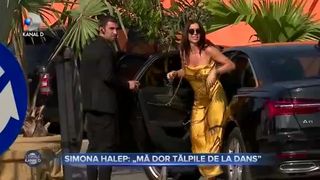 Simona Halep. `Mă dor tălpile de la dans`