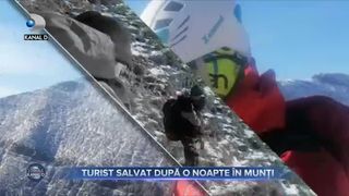 Turist salvat dupa o noapte in munti