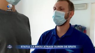 Statul la birou atrage dureri de spate
