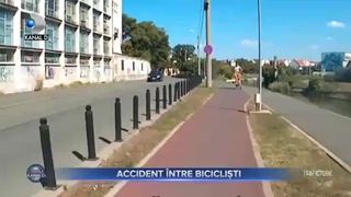 Accident intre biciclisti