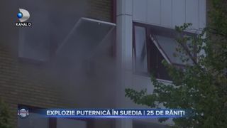 Explozie puternică &icirc;n Suedia- 25 de răniți