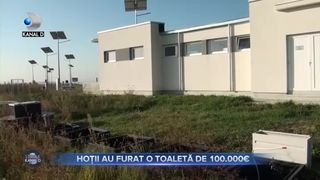 Hoții au furat o toaletă de 100.000 de euro