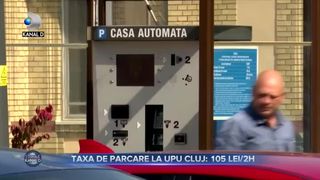 Taxa de parcare la UPU Cluj - 105 lei pe 2 h