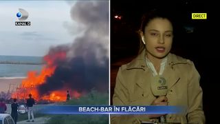 Beach-bar &icirc;n flăcări
