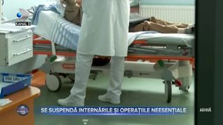 Se suspendă internările și operațiile neesențiale