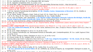 Calendar ortodox noiembrie 2021 - sărbători