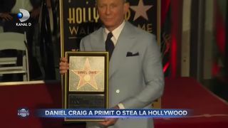 Daniel Craig a primit o stea la Hollywood