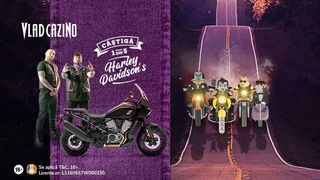 5 motociclete Harley Davidson customizate de Micutzu și Bordea, vedetele noii campanii Vlad Cazino