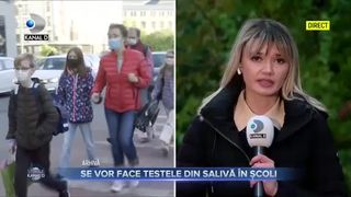 Se vor face testele din salivă în școli