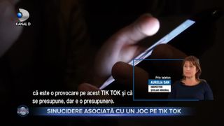 Sinucidere asociată cu un joc pe Tik Tok