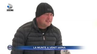 La munte a venit iarna