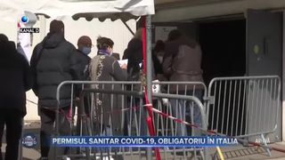 Permisul sanitar COVID-19, obligatoriu în Italia